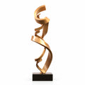Ascent — bronze sculpture on a black base