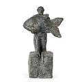 The Fisherman — bronze sculpture